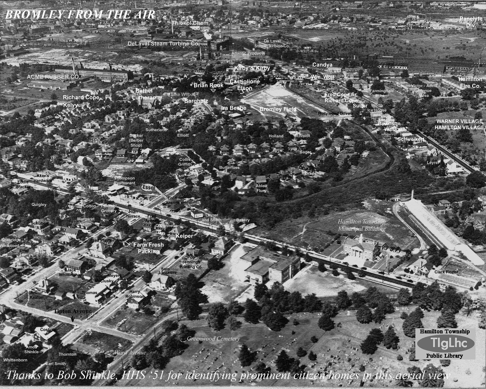 TOM GLOVER'S HAMILTON LIBRARY SCRAPBOOK LOCAL HISTORY WITH A PERSONAL