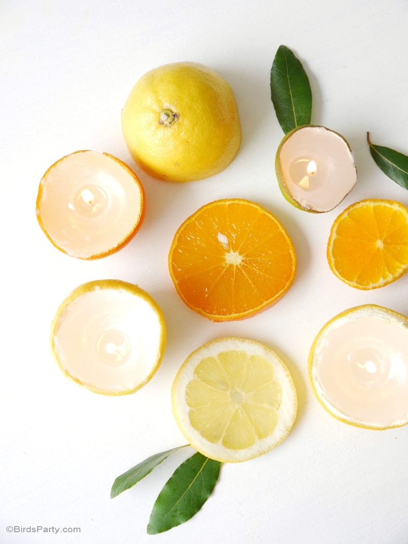 DIY Quick & Easy Citrus Candles Party Ideas Party Printables Blog