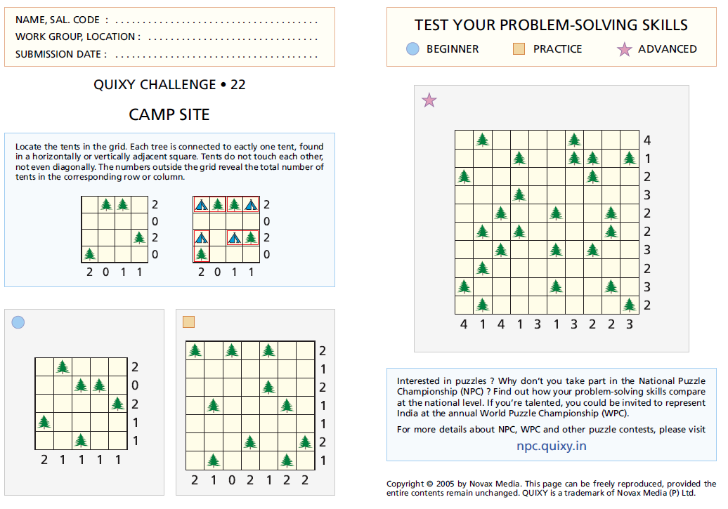 CAMP SITE or TENTS (QC22)