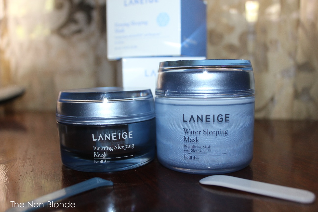 Laneige Water sleeping Mask & firming Sleeping Mask The NonBlonde
