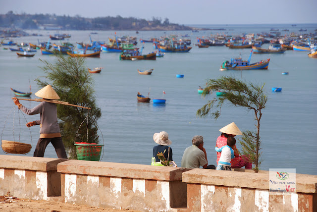 Cảng cá Mũi Né một ngày nắng đẹp