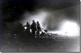 Shenderovka. February 16, 1944.Germans hit by Soviet artillery