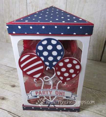 Window Box, Triangle Box, Balloon Adventure, Balloon Pop Up Thinlits, Stampin"up! Frenchiestamps live
