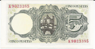 Billete de 5 pesetas