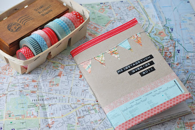 Cuaderno con washi tapes