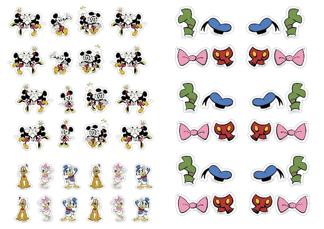 Stickers de Mickey y sus Amigos para Imprimir Gratis.  