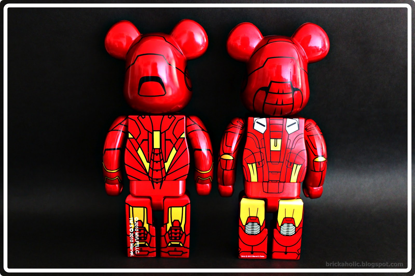 Bearbrick Brickaholic: Be@rbrick 400% Iron Man Mark VI and Mark VII