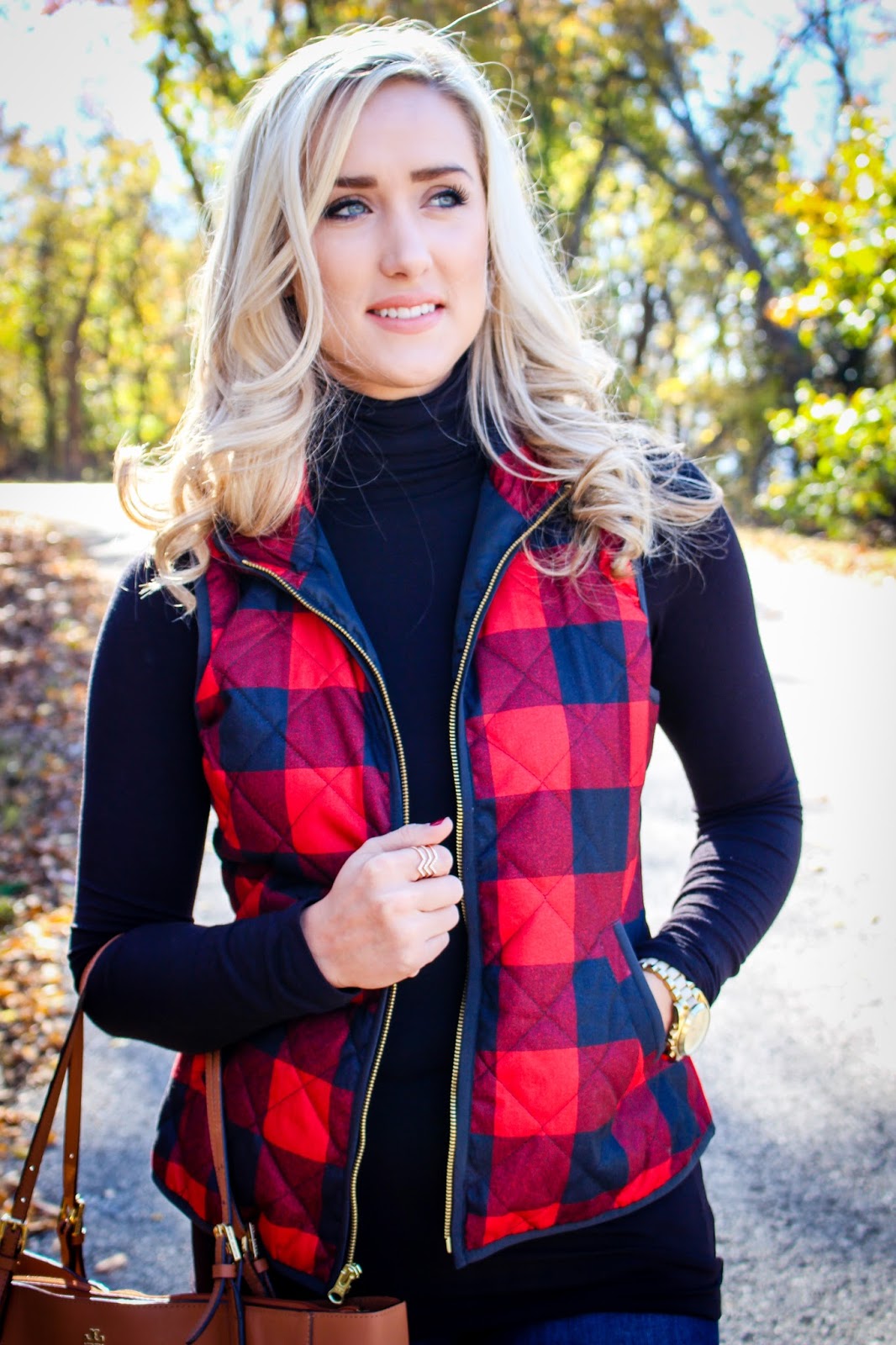 The Blue Diamond Buffalo Check Vest