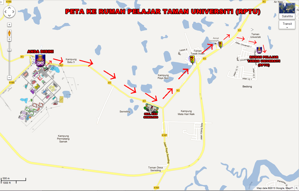 Nr Uitm Kedah Peta Uitm Kedah Dan Rptu