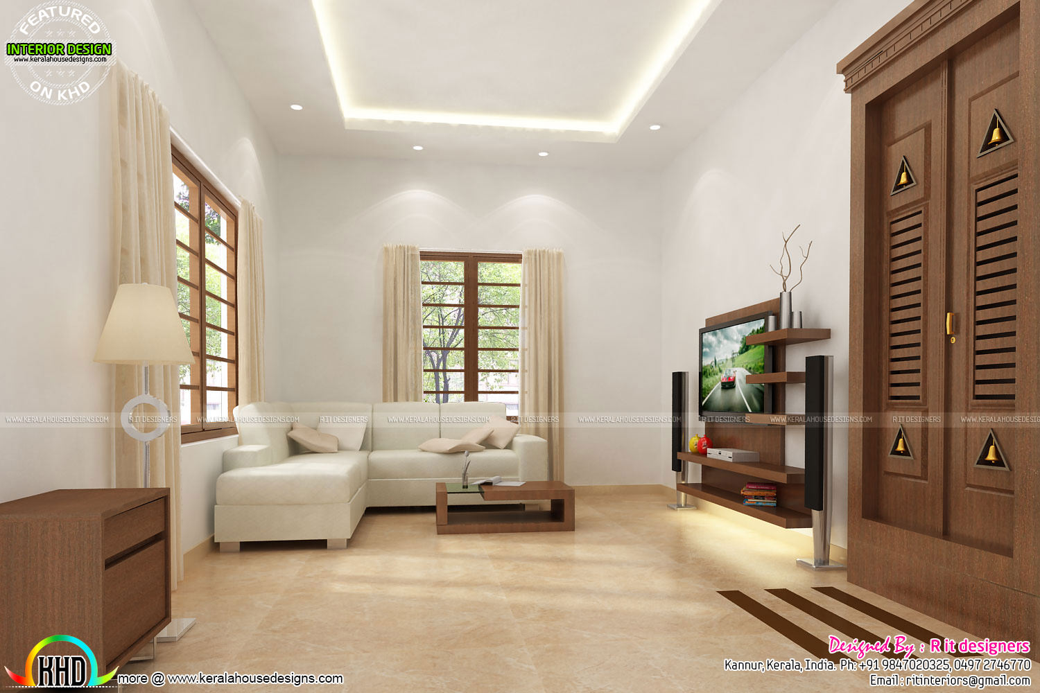 House interiors by R it designers - Kerala Home Design and Floor Plans