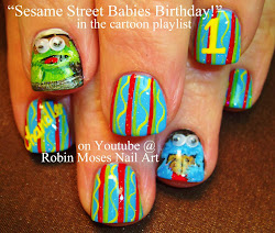 sesame street nail nails babies cookie monster moses robin june