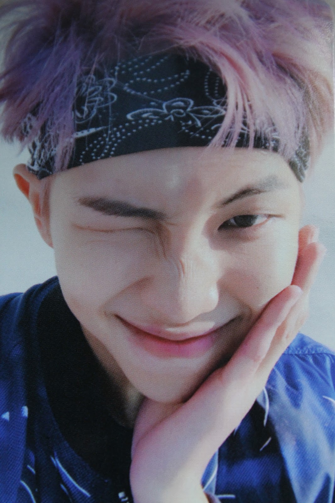 Kpop Scans Rap Monster Bts You Will Never Walk Alone Right Version Photocard Autograph Paper Stand