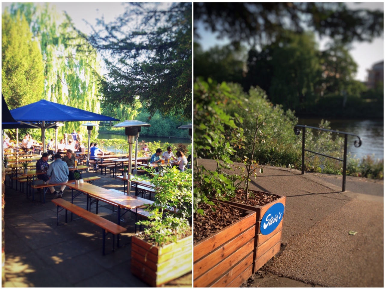 Steins Bavarian Beer Garden, Richmond Riverside, London