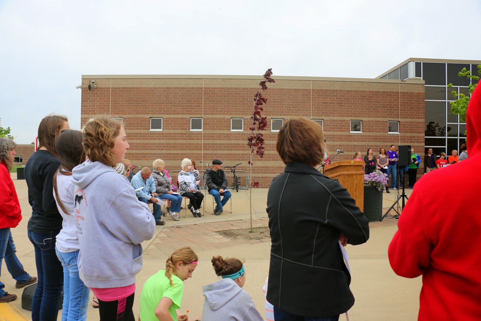The Necedah Cardinals Voice Alek Hadley Memorial Dedicated at Necedah