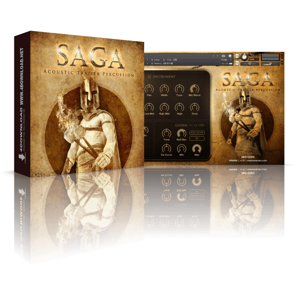 Saga Acoustic Trailer Percussion v1.1 KONTAKT Library
