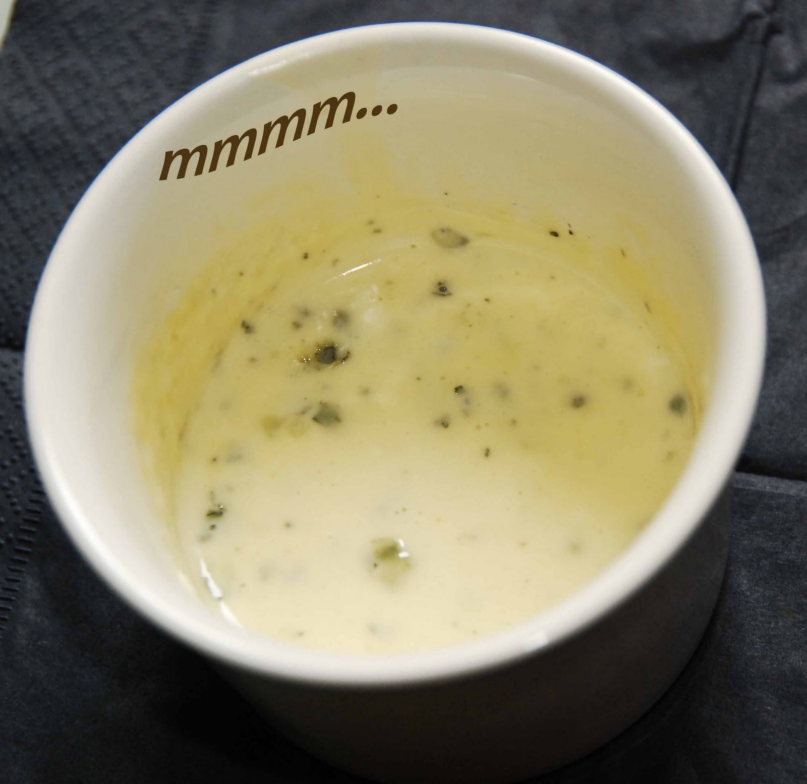 MMMM Esta hay que repetirla Salsa de queso azul... con su guarnición