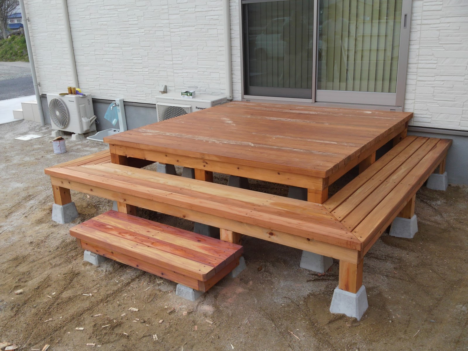 工務店 快建築舎 飯塚市・田川市・直方市・筑豊の新築注文住宅、リフォーム ウッドデッキ造作工事 田川市