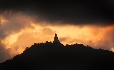 Sunset view over the Phuket Big Buddha 17th September 2011