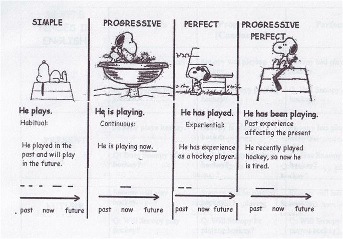 English Expression of the Day: THE 12 VERB TENSES IN ENGLISH