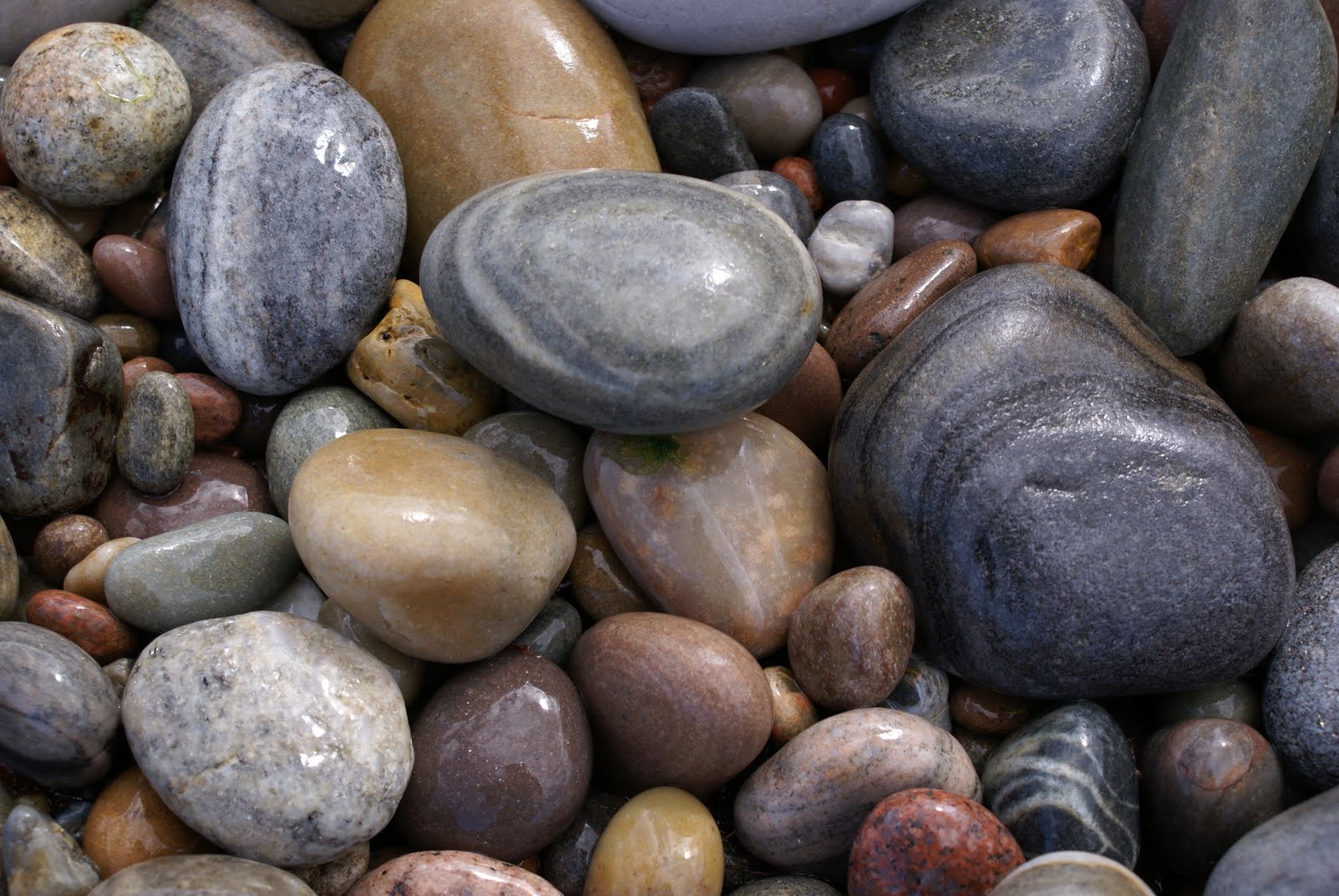 Mountain and Sea Scotland Pebbles on a beach