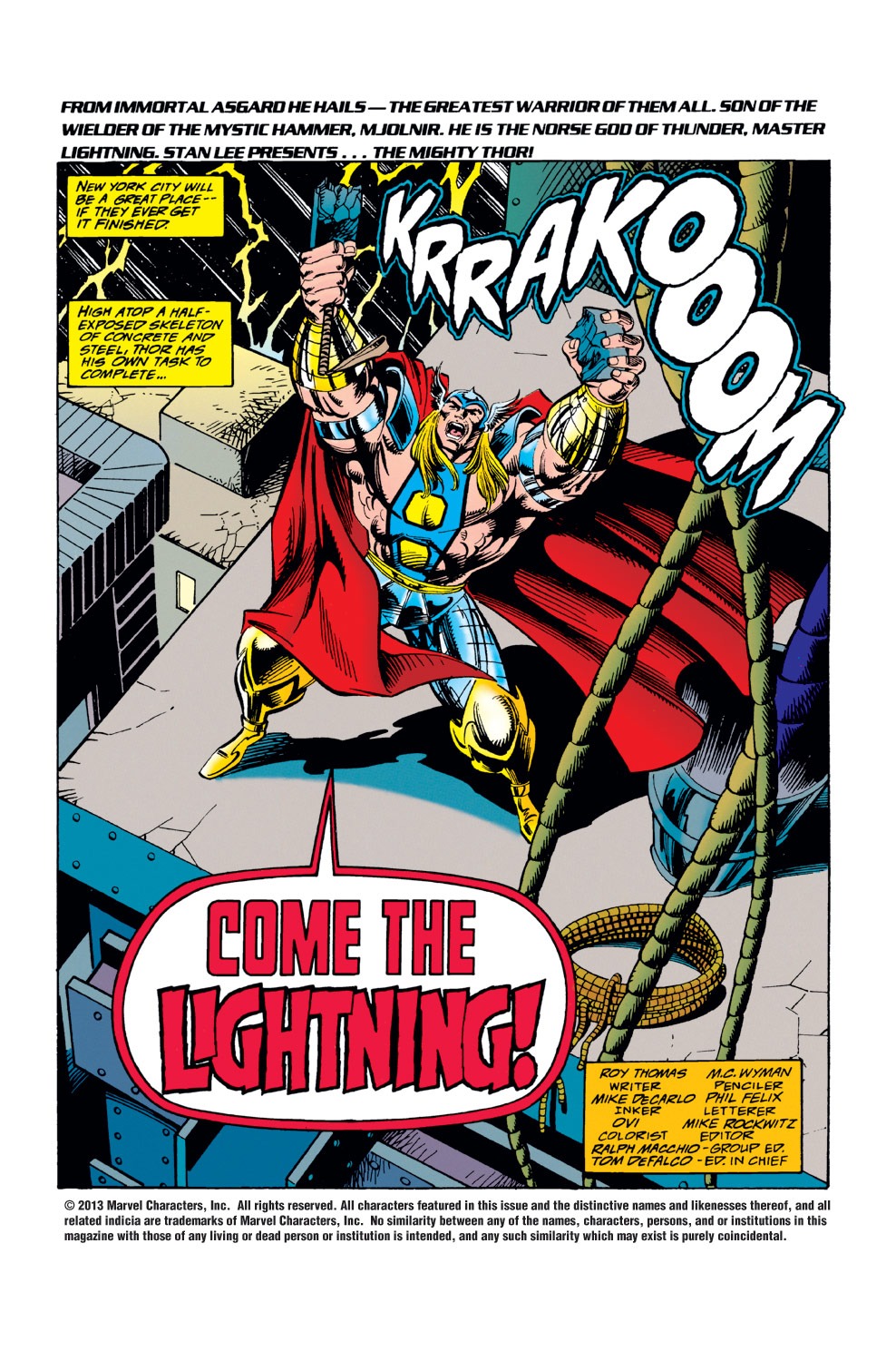 Read online Thor (1966) comic -  Issue #478 - 2
