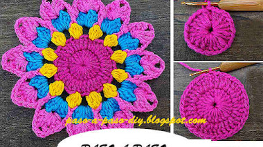 Cómo Tejer Flor Mandala Fácil Crochet / DIY
