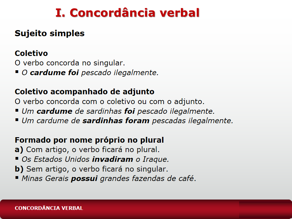 Assinale As Opções Que Apresentam Problemas Quanto A Concordância Verbal