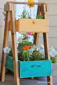 Upcycled drawer planter, by Beyond the Picket Fence, featured on ILoveThatJunk.com