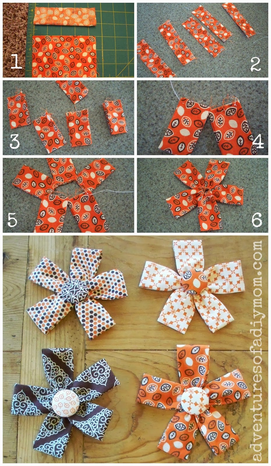 How to Make Fabric Flowers Adventures of a DIY Mom