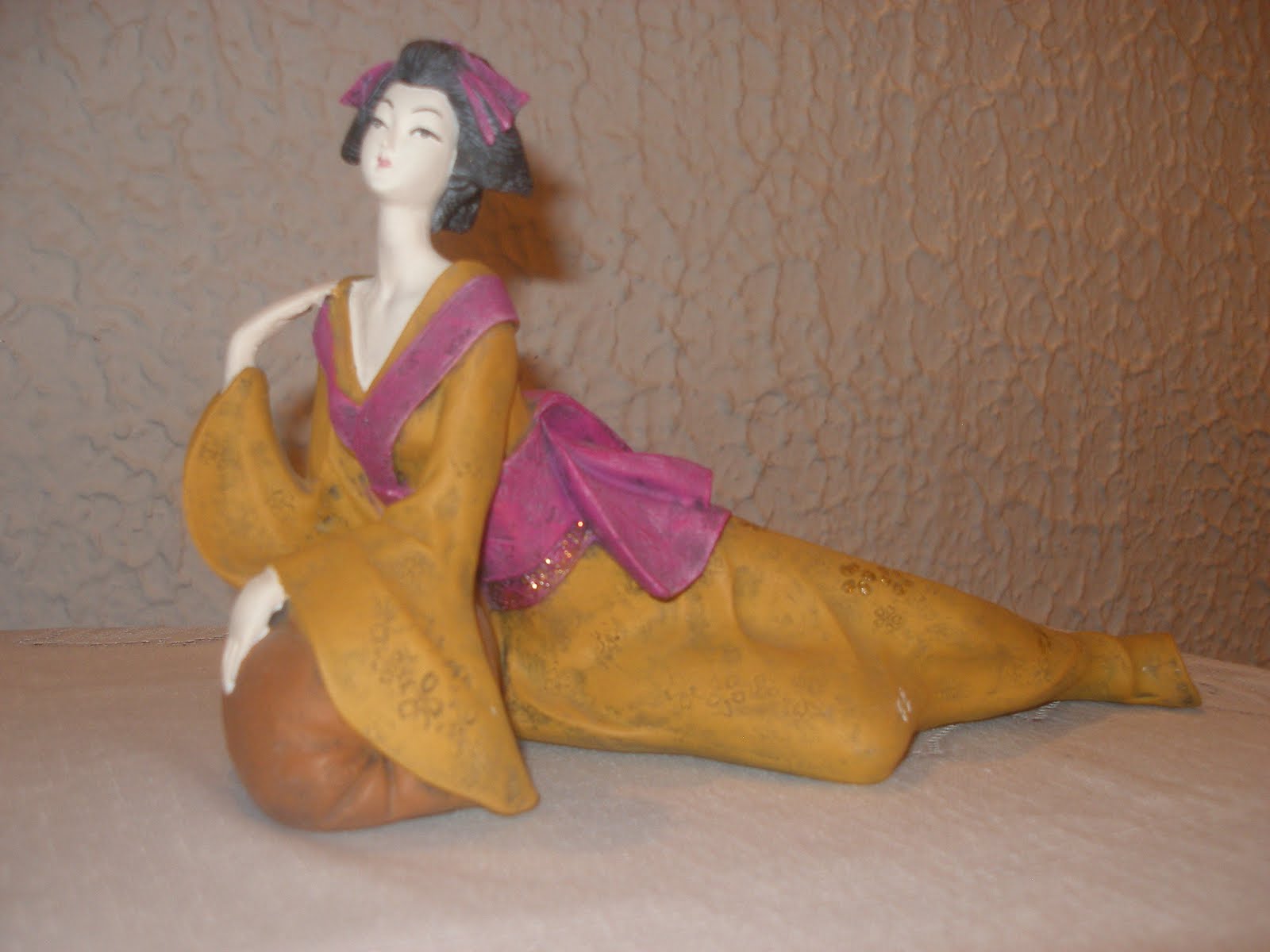 Figurine Geisha En Céramique, Bon état, #1
