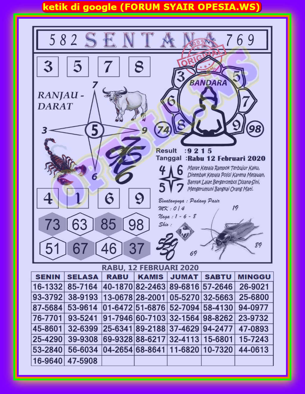 1 New Message Kode Syair Hongkong 12 Februari 2020 Forum Syair Togel Hongkong Singapura Sydney