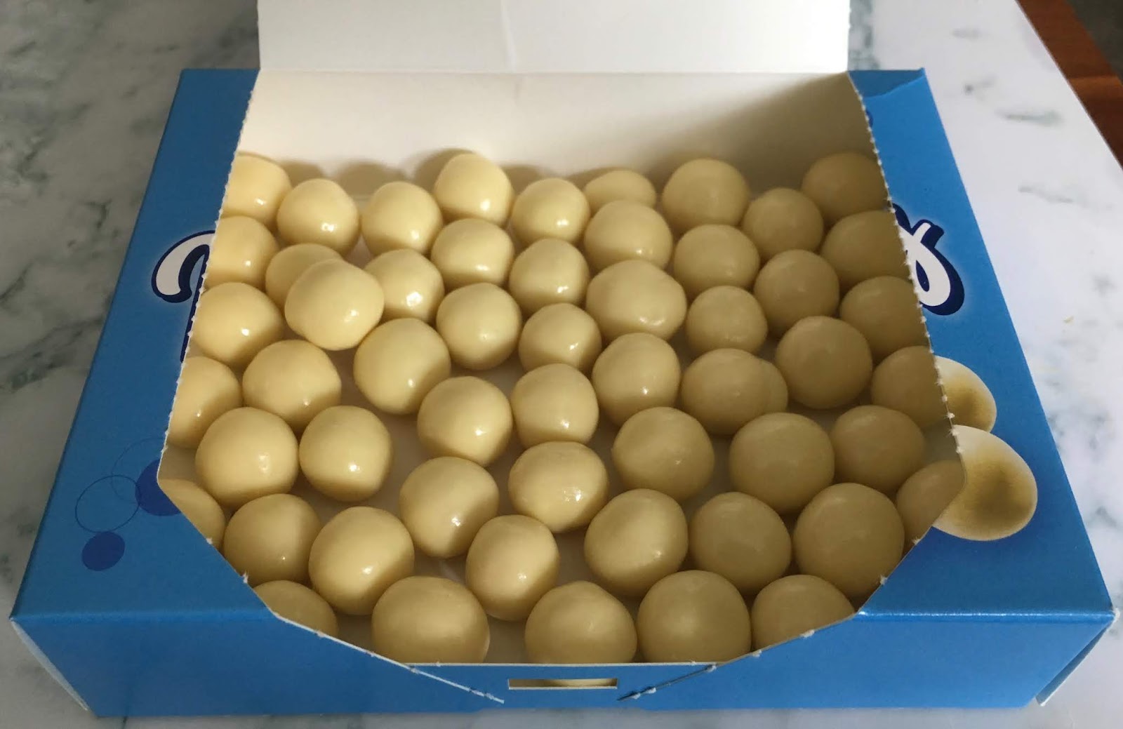FOODSTUFF FINDS White Chocolate Malt Balls (PoundLand) By Cinabar