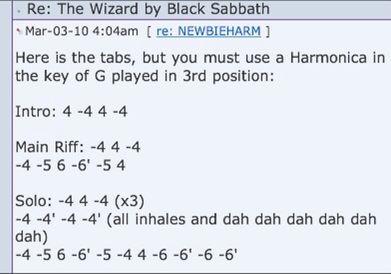 El Jefe M.C. Harmonica Tabs