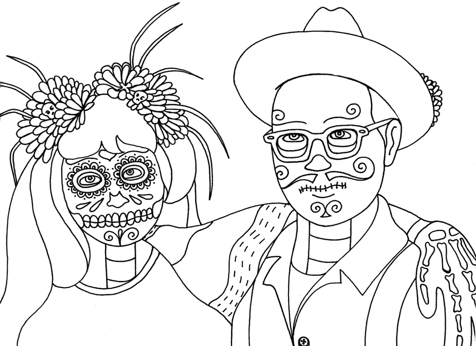 Yucca Flats, N.M.: Wenchkin's Coloring Pages - Parade People #3
