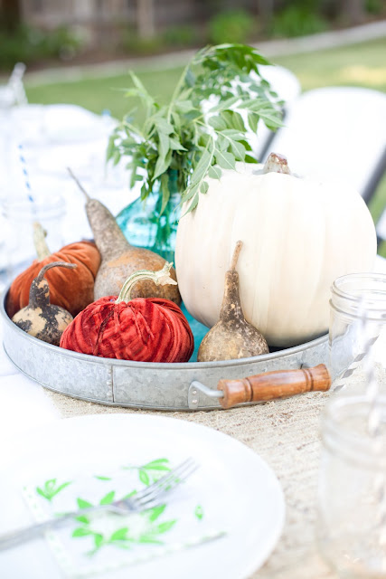 Backyard Fall Tablescape