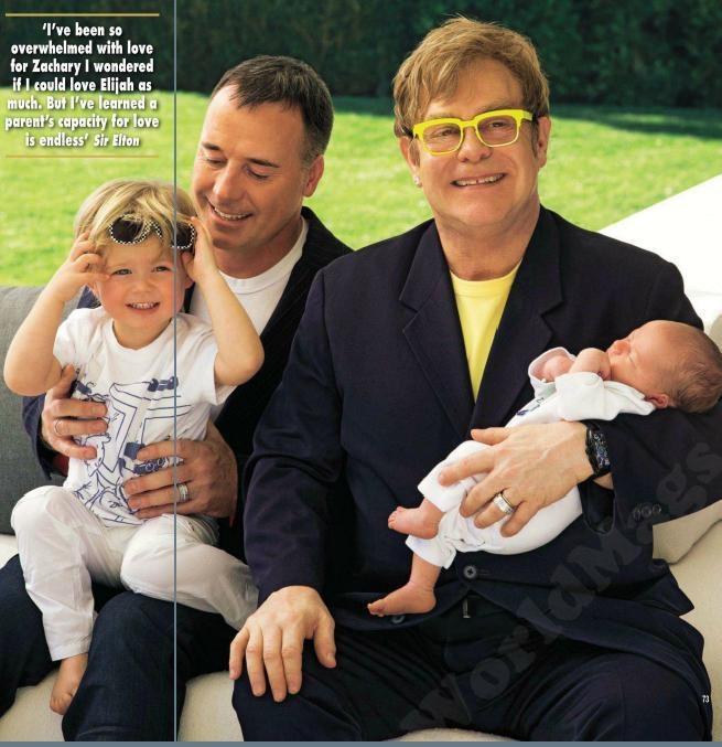 elton john´s pics Sir Elton John and his Family
