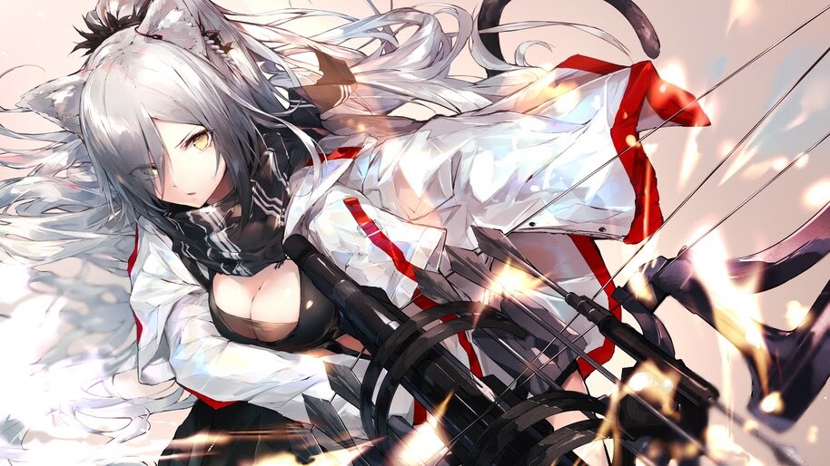 Anime, Girl, Crossbow, Arknights, 4K, #6.1773