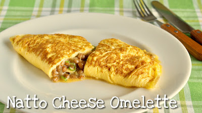 Natto Cheese Omelette (High Protein Keto Diet Recipe)