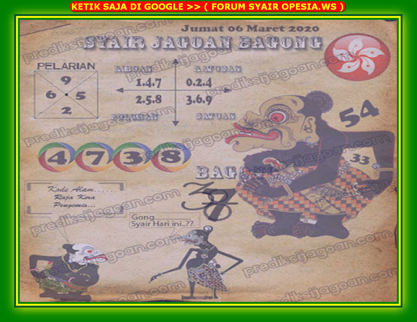 1 New Message Kode Syair Hongkong 6 Maret 2020 Forum Syair Togel Hongkong Singapura Sydney
