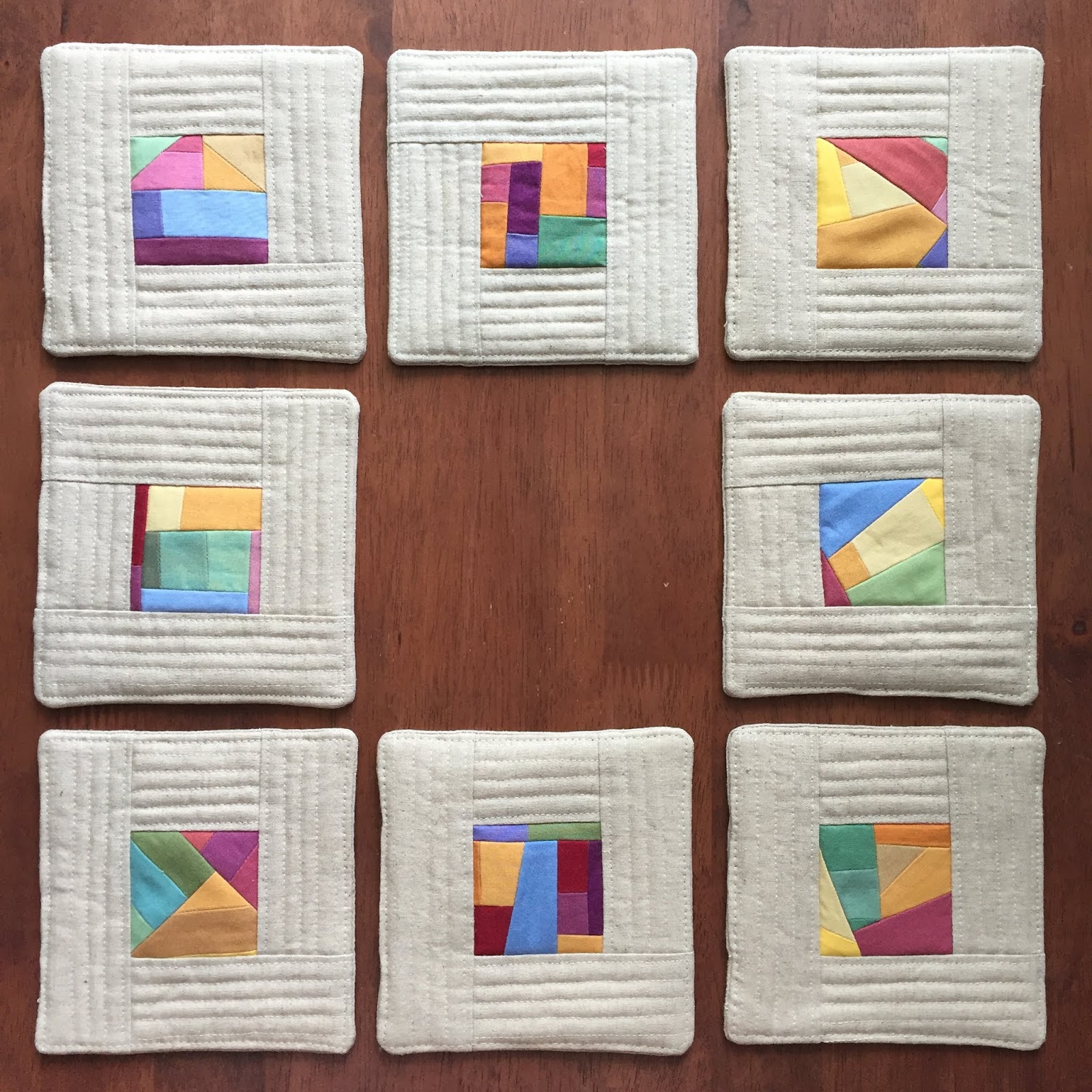 Teaginny Designs Quilt As You Go Coasters