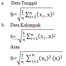 It S Me R Perbedaan Simpangan Rata Rata Simpangan Baku Varians
