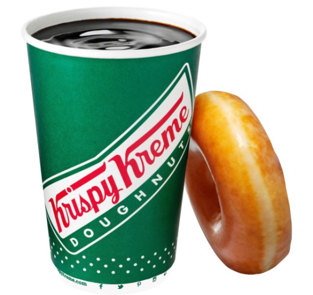 Free Coffee and Donut at Krispy Kreme on September 29, 2016 Brand Eating