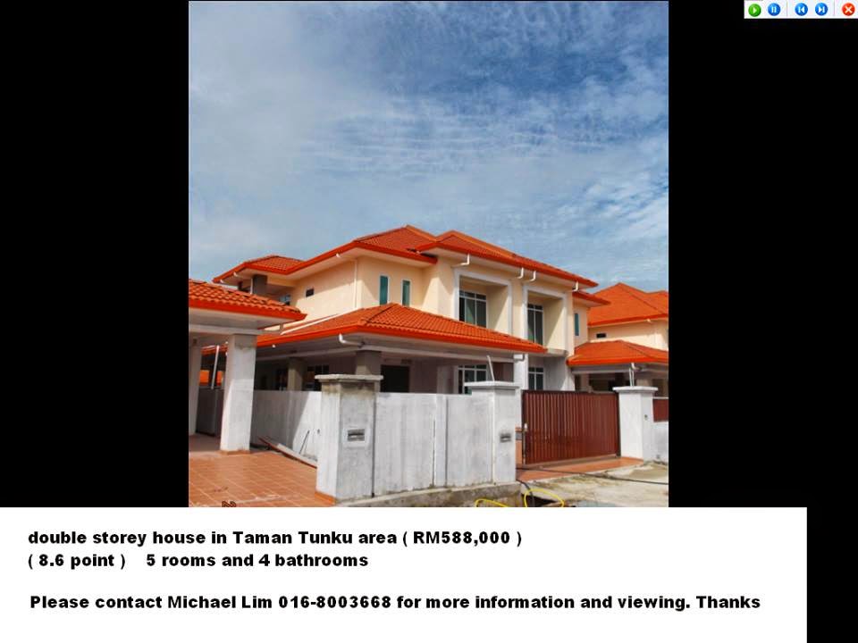 Double Storey SemiD House in Taman Tunku FOR SALE RM588k Miri