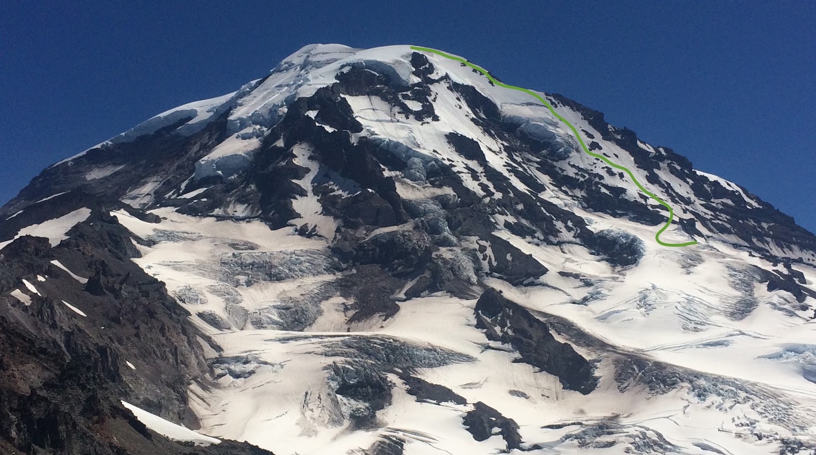 Mount Rainier Climbing Edmunds Headwall/ Mowich Face Route Conditions