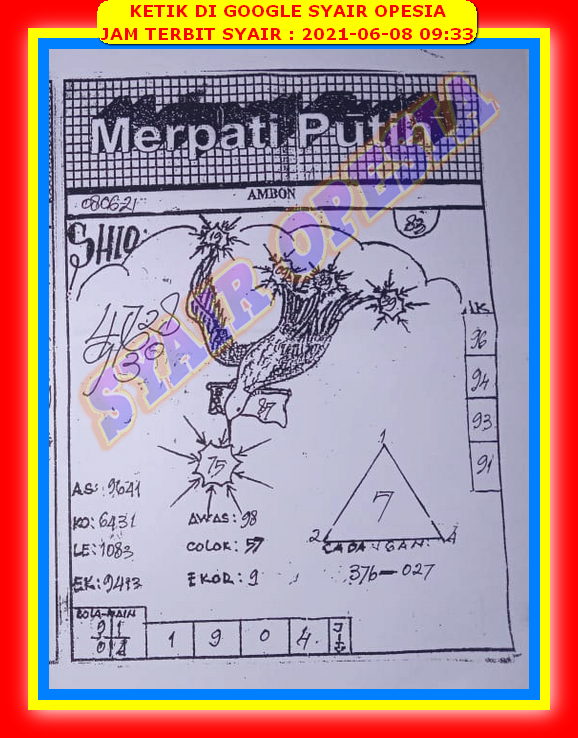 Syair Sdy Selasa 8 Juni 2021 Kode Syair Sgp Syair Hk Syair Sydney 2021