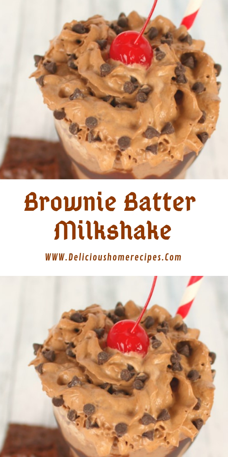 Brownie Batter Milkshake #christmas #dessert Brownie Batter Milkshake #christmas #dessert