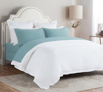 Flannel Sheet Set in Stone Blue Shop Best Flannel Bed Sheets In Stone Blue Color