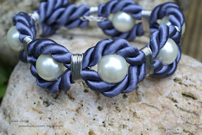 gunadesign handmade jewelry Bracelet Blue Wave