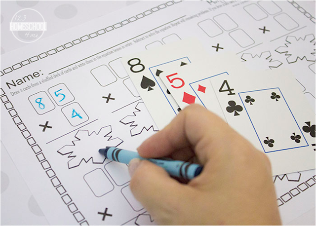 FREE Deck of Cards Multiplication Worksheets