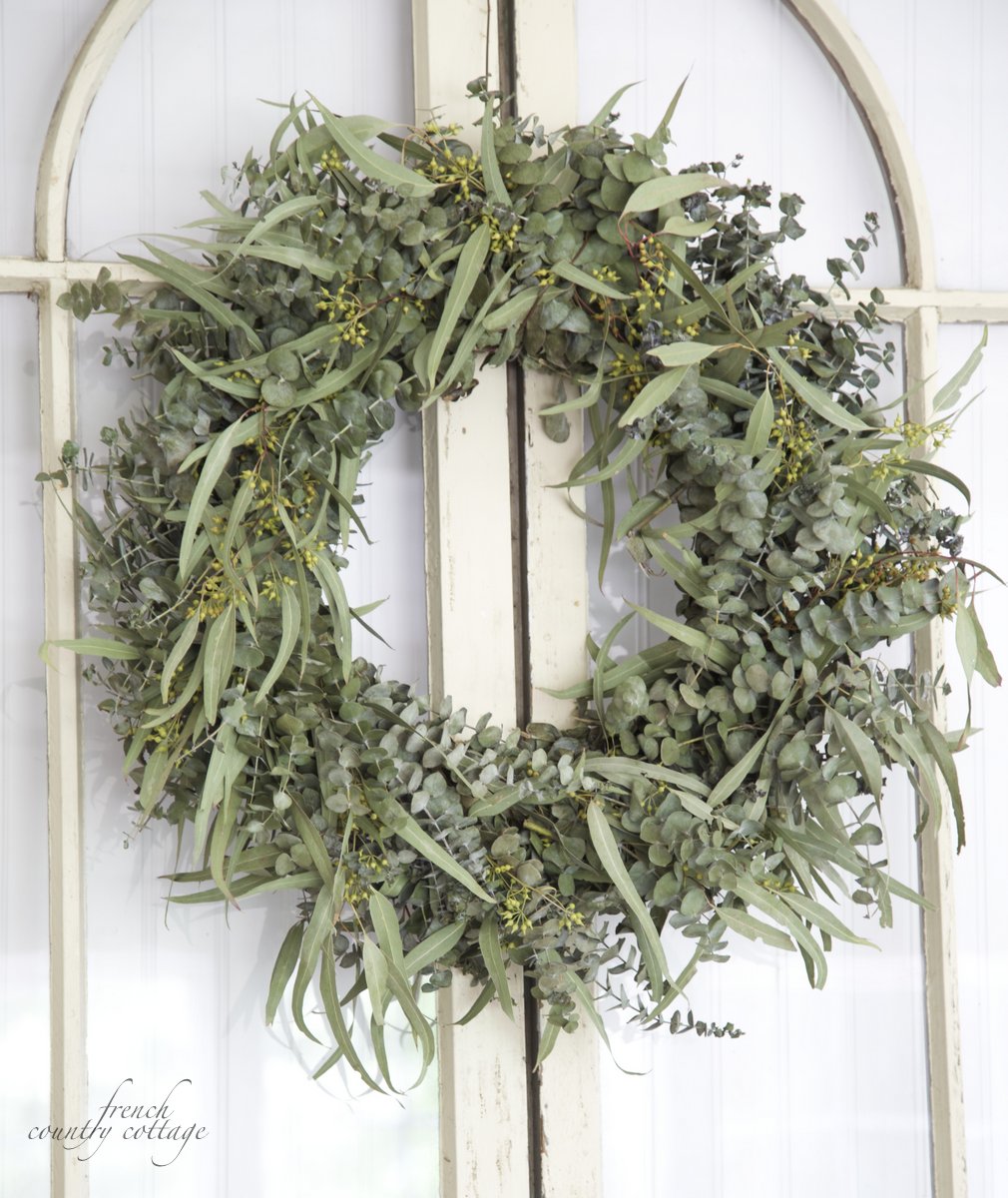 Fresh Eucalyptus Wreath FRENCH COUNTRY COTTAGE